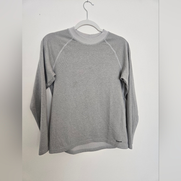 Patagonia Kids' Light Gray Thermal Long Sleeve Pullover | Size XXL - Picture 1 of 5